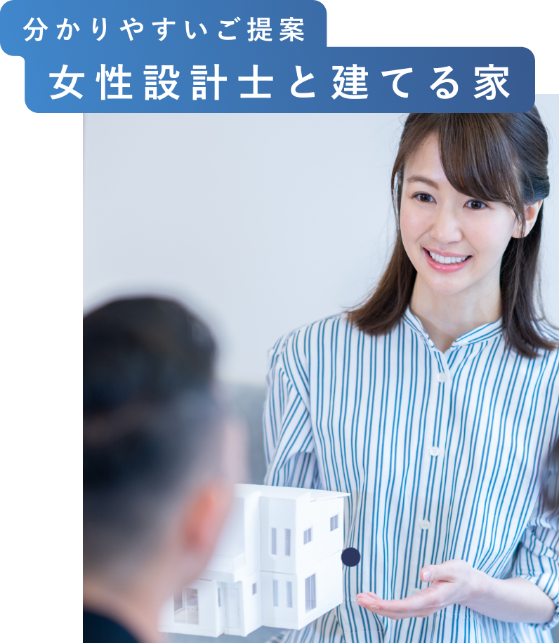 分かりやすいご提案女性設計士と建てる家