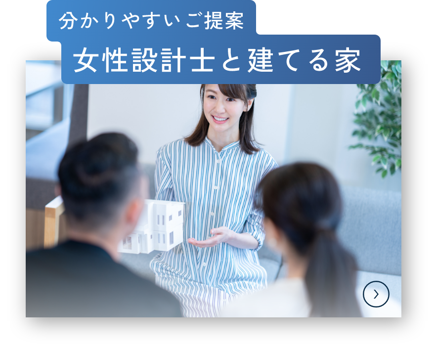 分かりやすいご提案女性設計士と建てる家